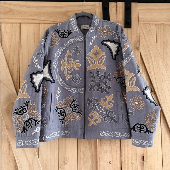 Embroidered Gray Jacket - Picture 1 of 1